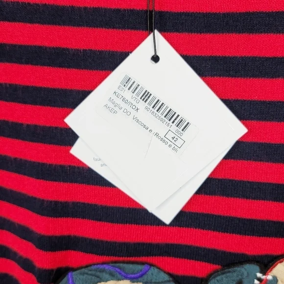 Akep Striped Snake Sweater NWT - Picture 6 of 9